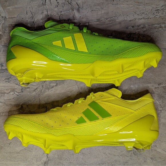 Adidas Adizero Electric Snack Attack Men\'s 13 Lemon Lime Football Cleats IE4407 main image 10